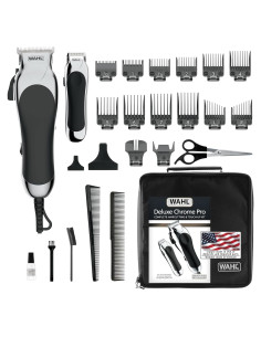 Cortadora de Cabello Wahl Deluxe Chrome Pro 25 Piezas