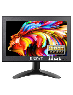 Monitor de Seguridad JINSWY 8" IPS 1280x720 HDMI VGA