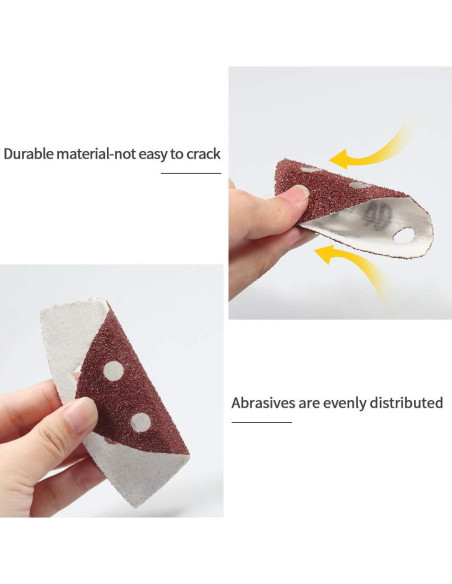 Discos de Lijado SPEEDWOX 90mm 40 Grano 50 Pcs Gancho y Bucle