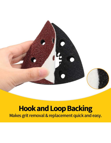 Discos de Lijado SPEEDWOX 90mm 40 Grano 50 Pcs Gancho y Bucle