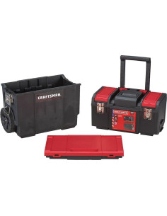 Caja de Herramientas Rodante 3-en-1 CRAFTSMAN 19" Plástico Rojo 2