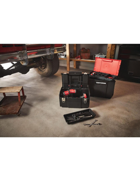 Caja de Herramientas Rodante 3-en-1 CRAFTSMAN 19" Plástico Rojo