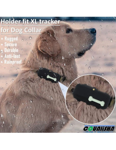 Soporte de Silicona Counlisha para Rastreador GPS Tractive XL Negro 2