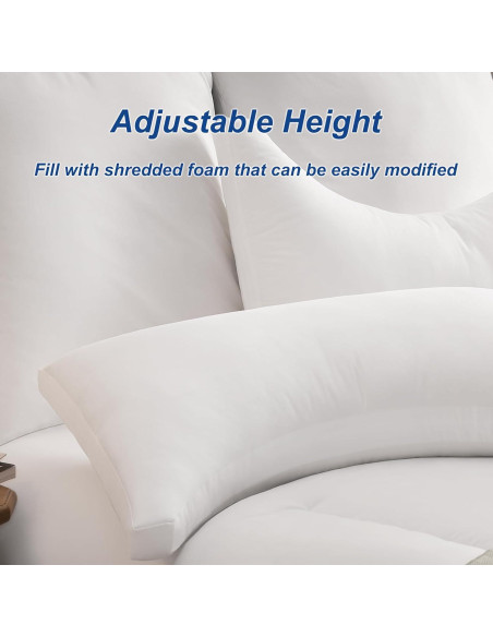 Almohada ACCURATEX Queen Ajustable 100% Algodón Media Luna