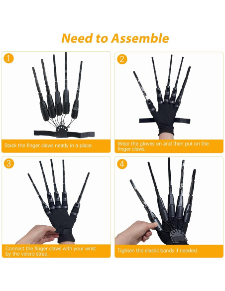 Extensiones de Dedos Articulados NICENICY con Guantes Protectores