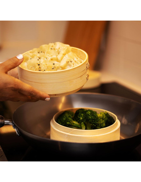 Cesta de Vapor de Bambú Joyce Chen 15.24 cm 2 Niveles