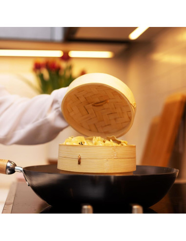 Cesta de Vapor de Bambú Joyce Chen 15.24 cm 2 Niveles