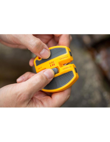 Afilador de cuchillos Smith's 50917 2 pasos portátil amarillo