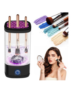 Limpiador Eléctrico de Brochas de Maquillaje Lmuwecno - Negro