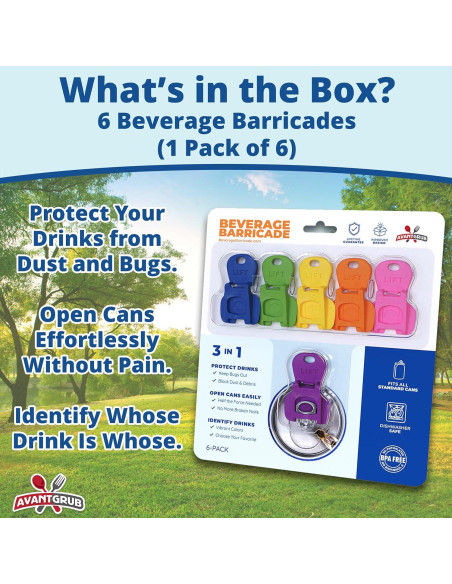 Abrebotellas Avant Grub 6PK Protector de Lata Colorido