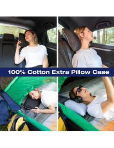 Almohada de Viaje Alkamto Espuma Viscoelástica Compacta 2