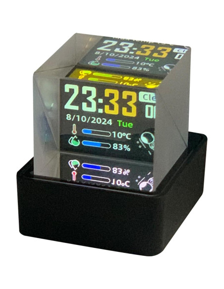 HolaCube Pantalla Holográfica WiFi 3D MLWSHR - Base Negra