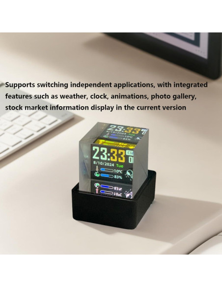 HolaCube Pantalla Holográfica WiFi 3D MLWSHR - Base Negra