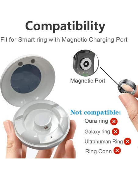 Estuche de Carga Magnético Xinya para Anillos Inteligentes Estuche de Carga Magnético Xinya para Anillos Inteligentes