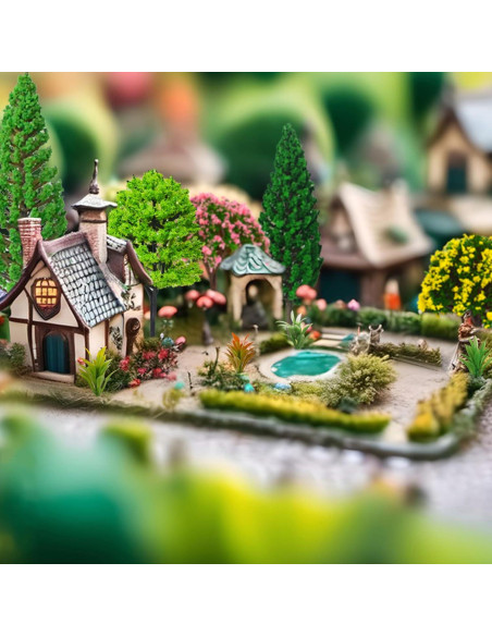 Set de 32 Árboles Miniatura MOMOONNON para Dioramas