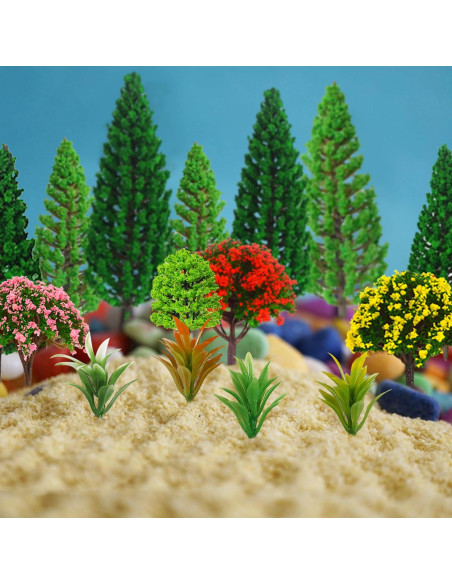 Set de 32 Árboles Miniatura MOMOONNON para Dioramas