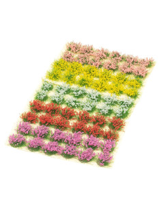 60 Pcs Mini Flores Autoadhesivas Warmtree para Dioramas