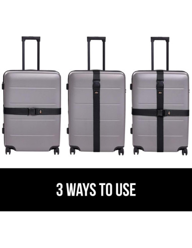 Correa de Carga Ajustable Gorilla Grip para Equipaje - 2 Piezas