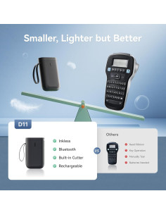 Impresora de Etiquetas NIIMBOT D11 Portátil Inalámbrica USB 2
