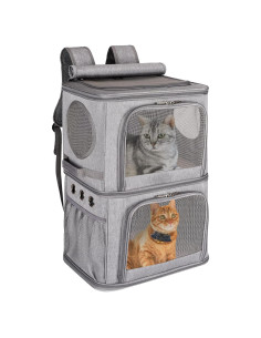 Mochila Transportadora Doble VOISTINO XL para Mascotas