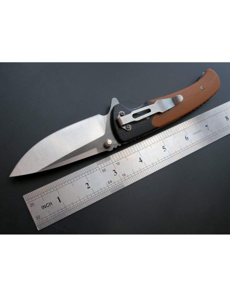 Cuchillo de Bolsillo Eafengrow EF67 Plegable Acero D2 8.9 cm