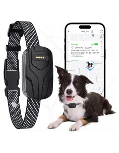 Rastreador GPS para Perros Pewkim G713-C Collar Inteligente