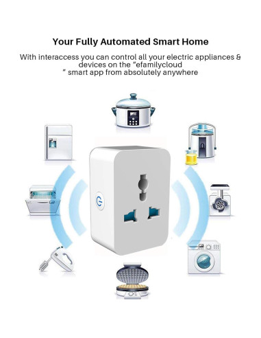 Enchufe Inteligente Garosa 15A WiFi Control Remoto