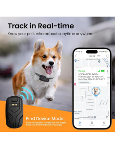 Rastreador GPS para Perros Pewkim G713-C Collar Inteligente 2