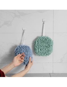 Conjunto de Toallas de Mano Nulubuu Chenille 3 Piezas Multicolor 2