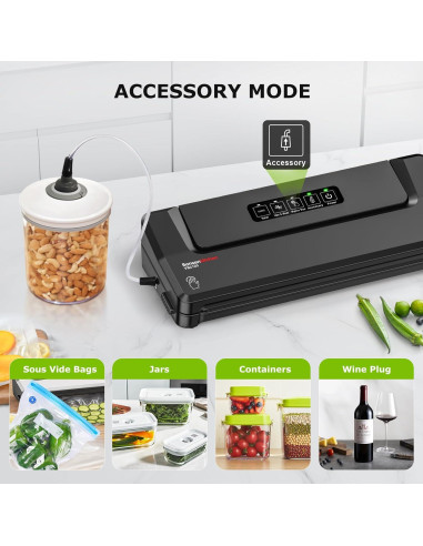 Máquina Selladora al Vacío Bonsenkitchen VS2000-5P + 5 Bolsas