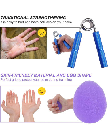 Pelotas Antiestrés MOJOTORY para Ejercicio y Rehabilitación