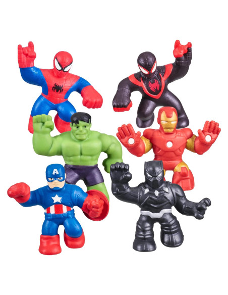 Heroes de Goo Jit Zu Marvel Mega Mini 6 Pack - Héroes Estirables