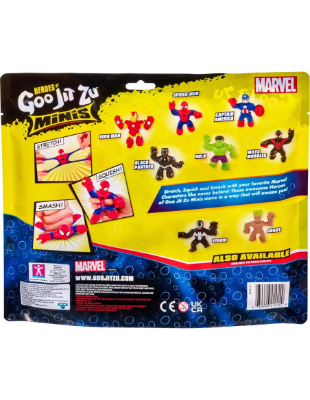 Heroes de Goo Jit Zu Marvel Mega Mini 6 Pack - Héroes Estirables