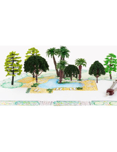 20 Árboles de Escenario Modelo Angoily - Paisaje Miniatura 2