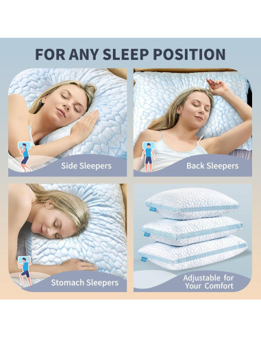 Almohada de Enfriamiento QUTOOL Doble Cara Estándar 2 Piezas