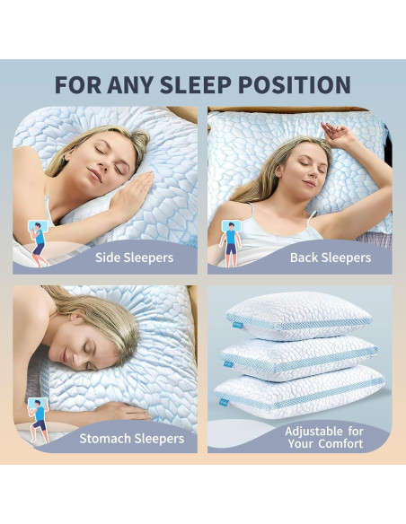 Almohada de Enfriamiento QUTOOL Doble Cara Estándar 2 Piezas