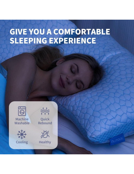 Almohada de Enfriamiento QUTOOL Doble Cara Estándar 2 Piezas