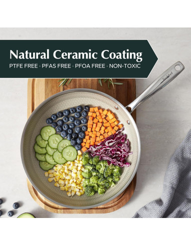 Sartén Antiadherente Híbrida Redchef 20 cm Acero Inoxidable