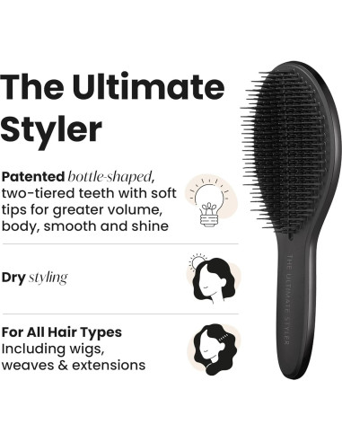 Cepillo Tangle Teezer Estilizador Definitivo Negro 50x50cm