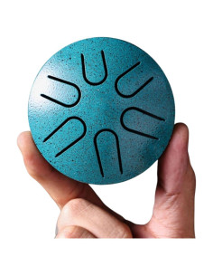 Mini tambor de lengua de acero Soarun 3 en 6 notas azul