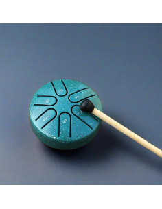 Mini tambor de lengua de acero Soarun 3 en 6 notas azul 2