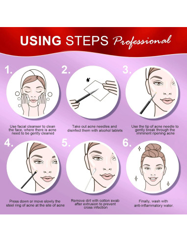 Herramienta Extractora de Espinillas Teenitor 2-en-1 Acero Inoxidable