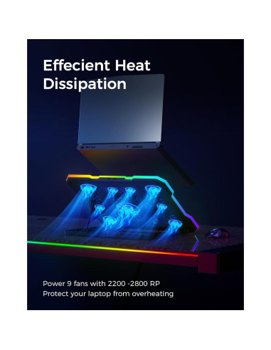 Base de Enfriamiento ChillCore A21 para Laptop 15.6-19.3" RGB