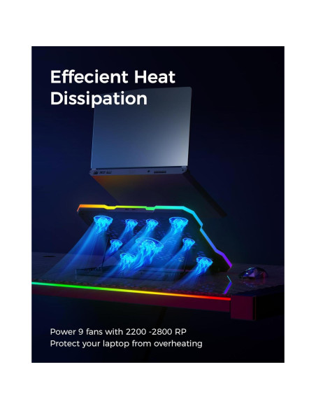 Base de Enfriamiento ChillCore A21 para Laptop 15.6-19.3" RGB