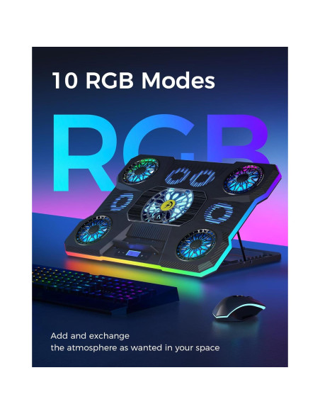 Base de Enfriamiento ChillCore A21 para Laptop 15.6-19.3" RGB