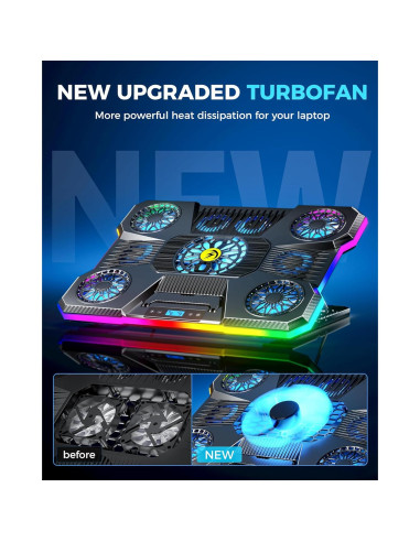 Base de Enfriamiento ChillCore A21 para Laptop 15.6-19.3" RGB