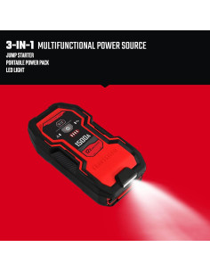CRAFTSMAN Arrancador de Salto 1500A Litio 12V USB LED 2