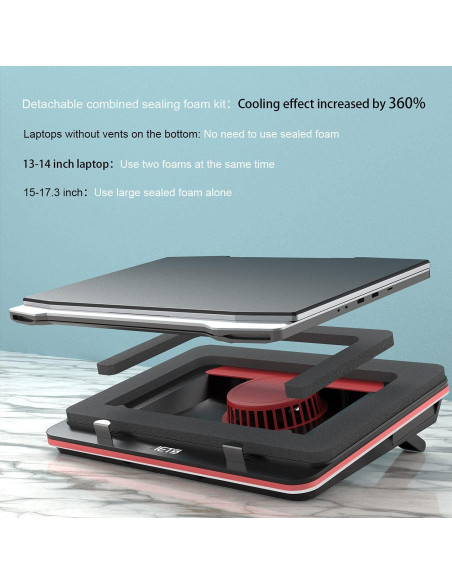 Enfriador de Laptop IETS GT500B Turbo 4200 RPM 13-17.3"