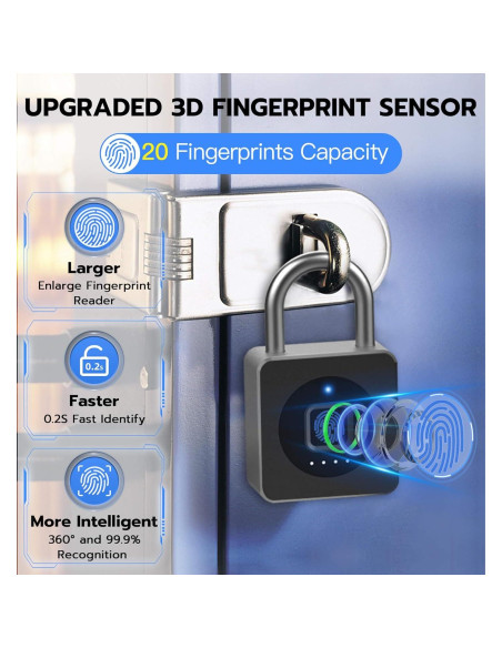 Cerradura Biométrica eLinkSmart HJ-P6BF con Huella Dactilar