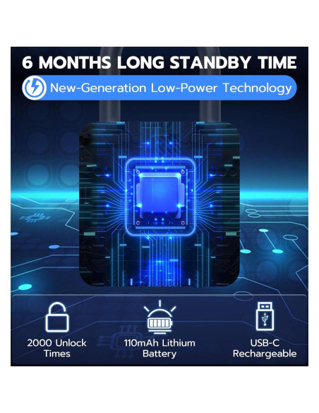 Cerradura Biométrica eLinkSmart HJ-P6BF con Huella Dactilar